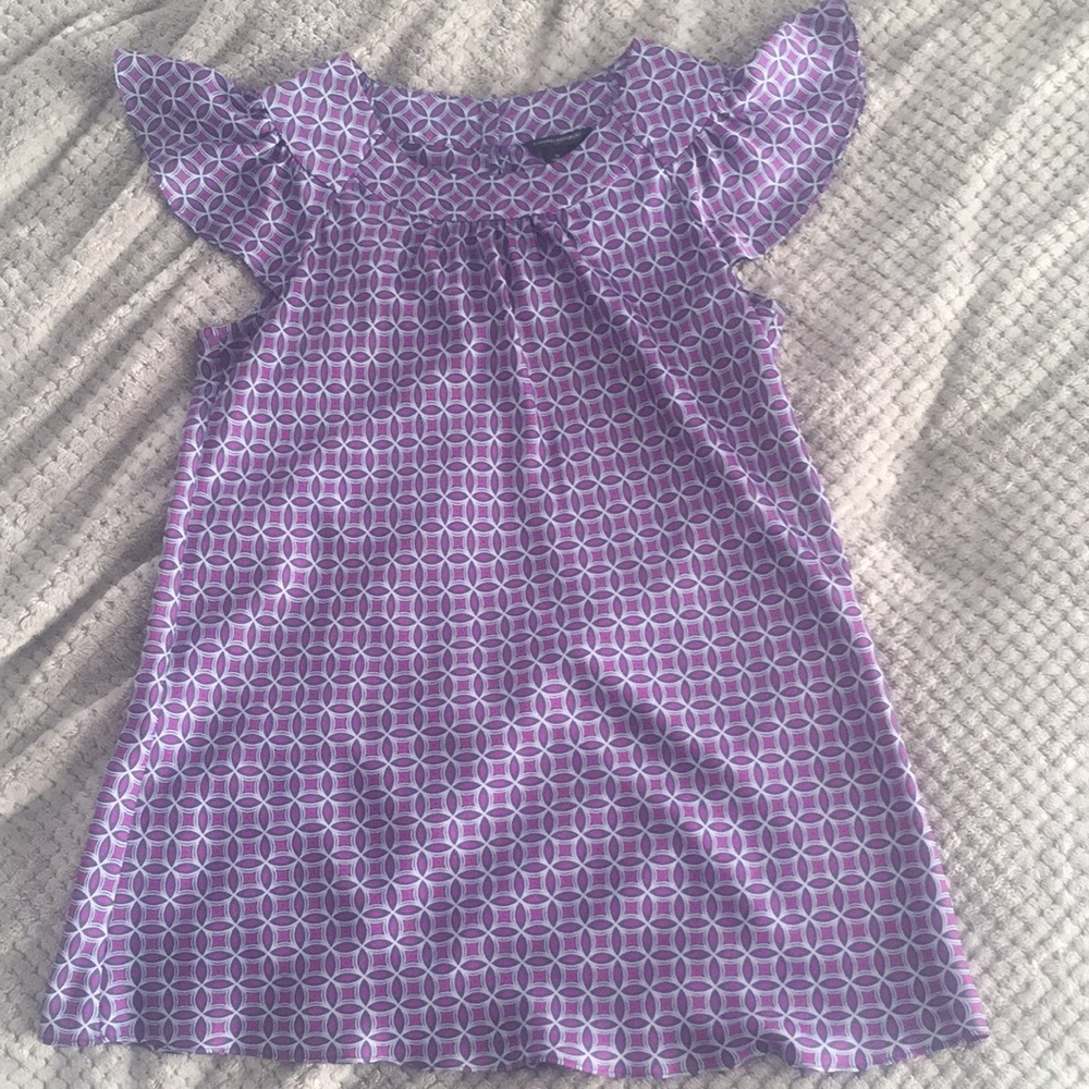 Short-sleeve silk tunic